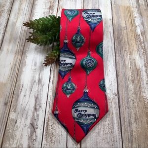Vintage Merry Christmas ornament necktie retro